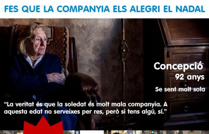 Fes que la companyia alegri el Nadal a les persones grans