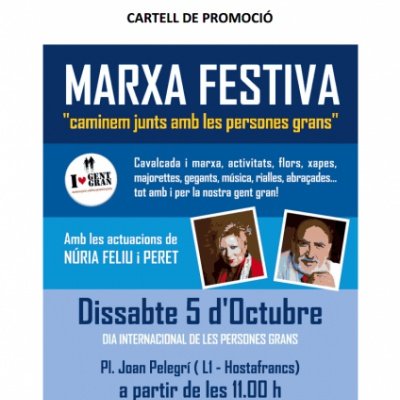 Reconeixement festiu a les persones grans