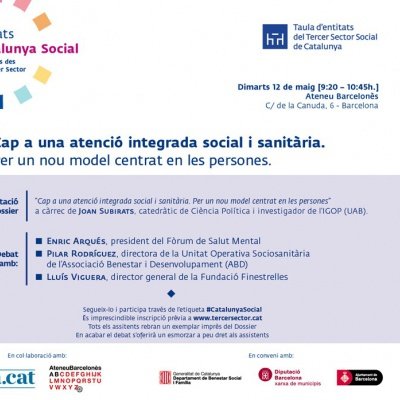 "Cataluña Social": Hacia una atención integrada social y sanitaria